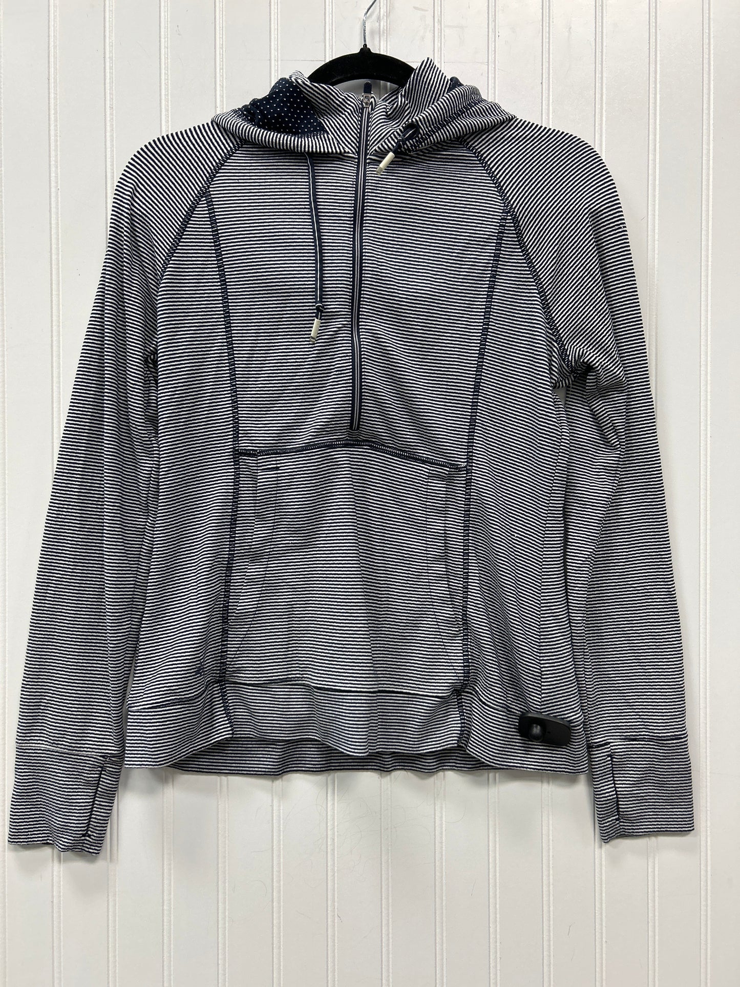 Athletic Top Ls Hoodie By Athleta In Blue, Size:S