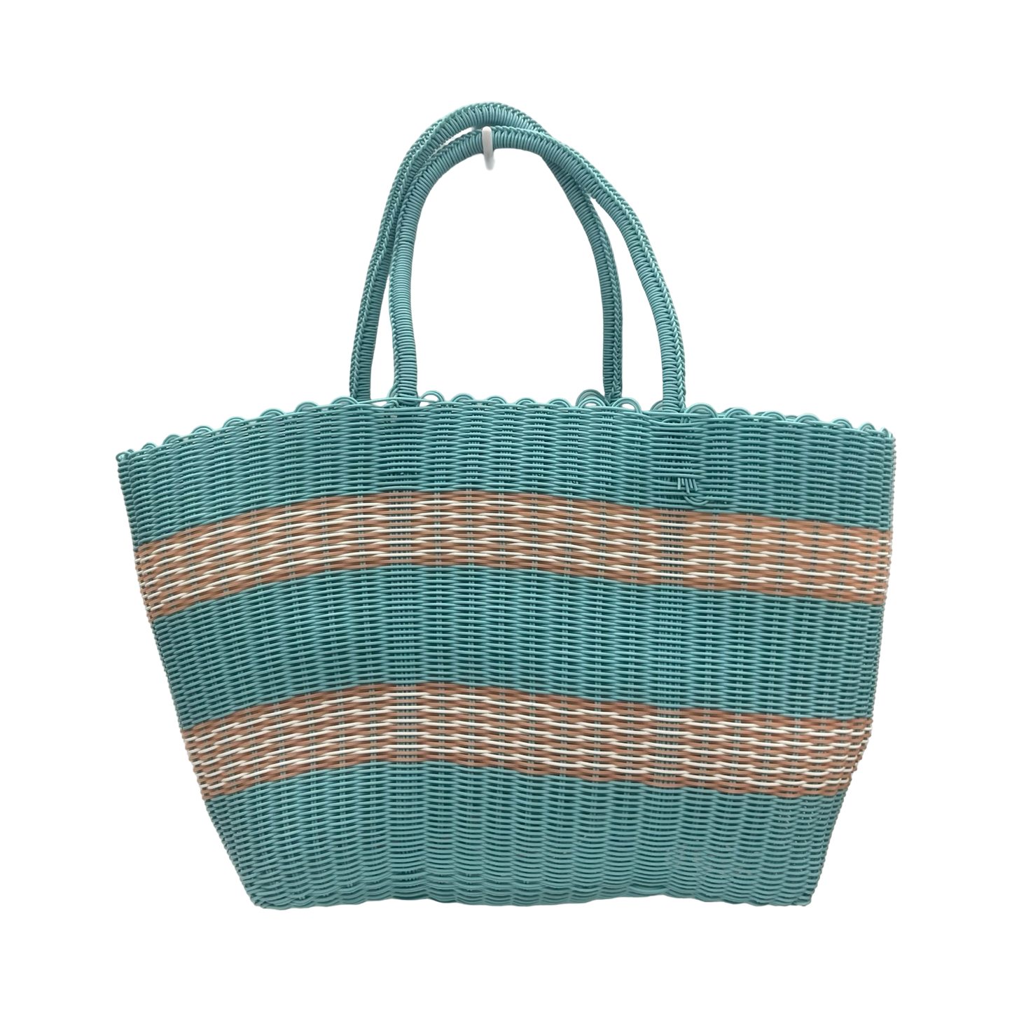 Tote By Cmf In Blue & Tan, Size:Medium