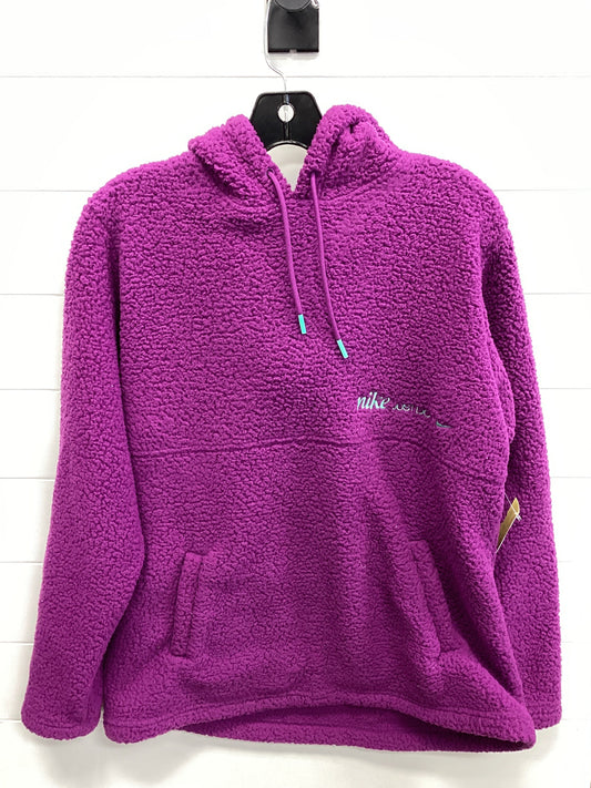 Athletic Sweatshirt Hoodie By Nike Apparel In Purple, Size:S
