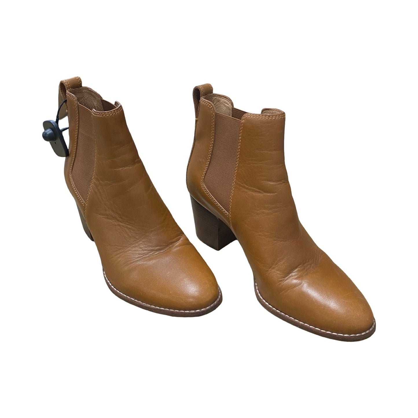 Boots Ankle Heels By Madewell In Brown, Size:10