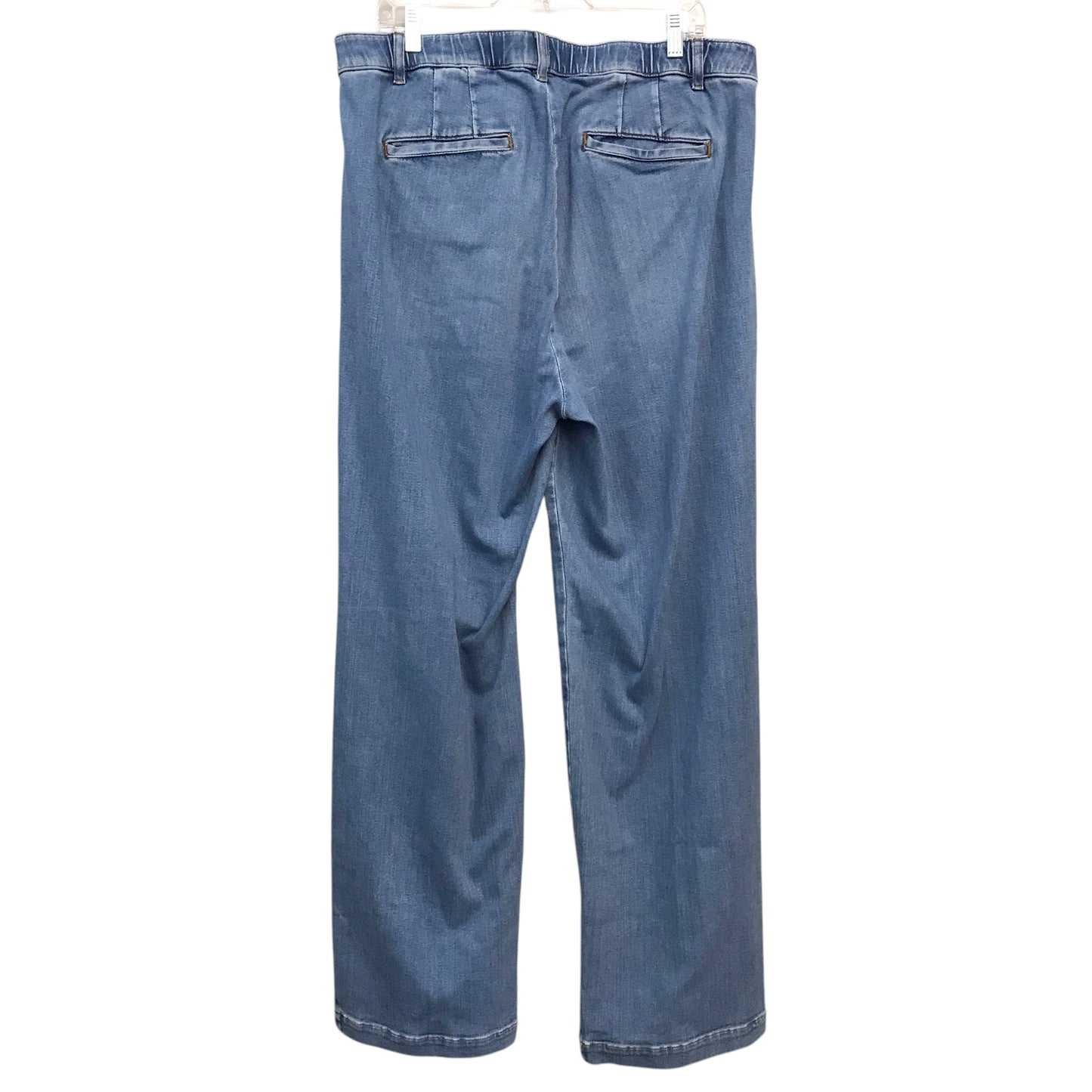 Jeans Wide Leg By J. Jill In Blue Denim, Size:18