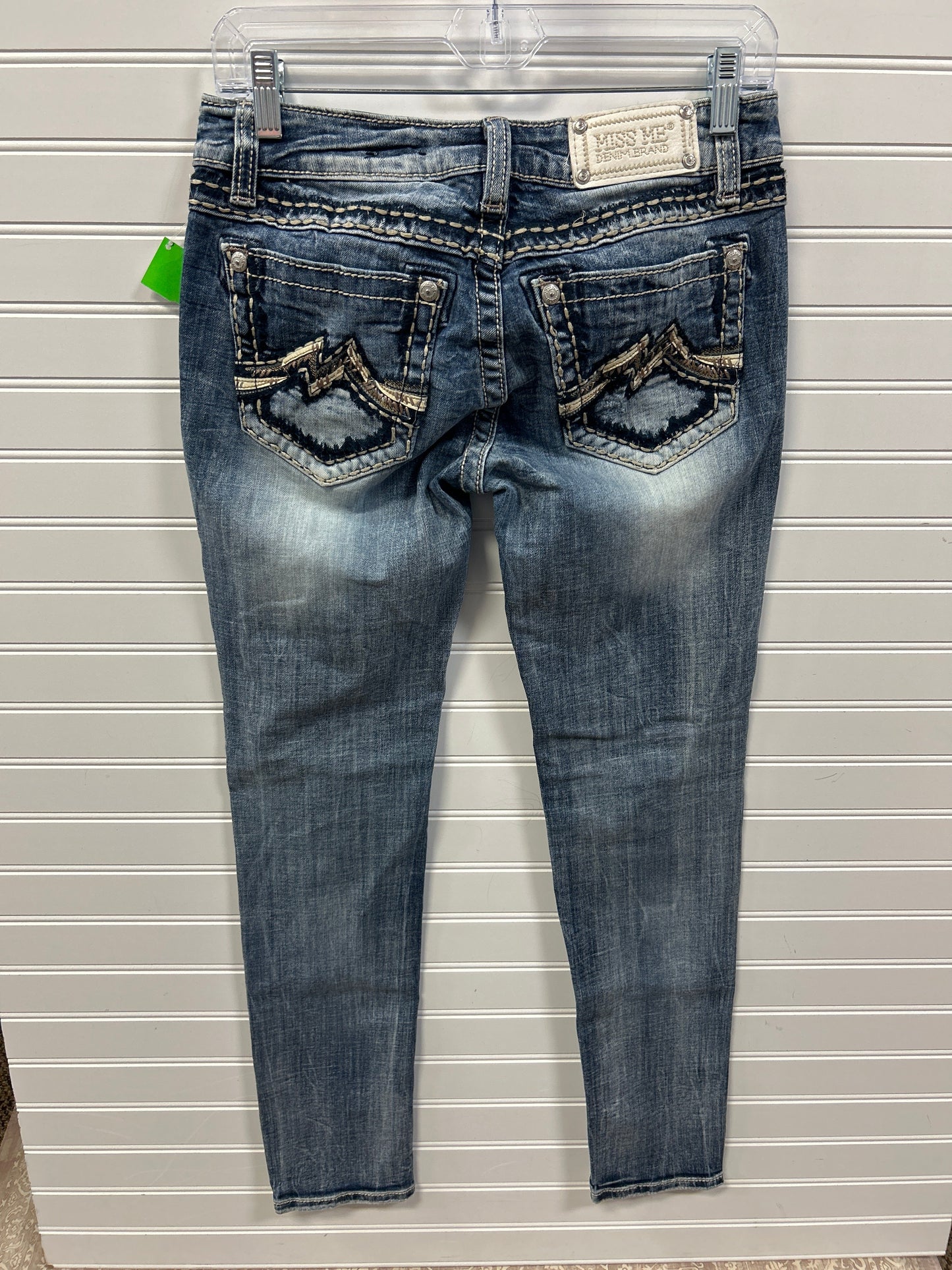 Jeans Skinny By Miss Me In Blue Denim, Size:6