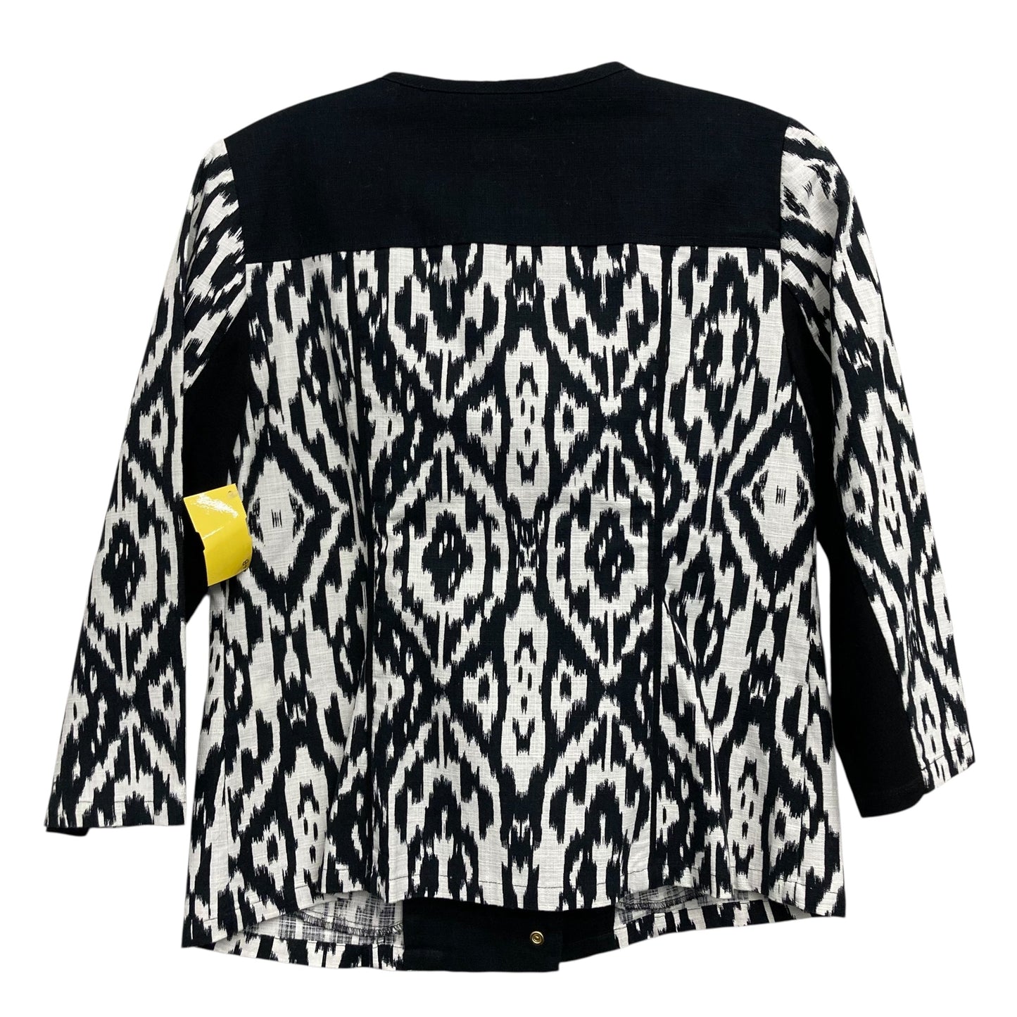 Blazer By Chicos In Black & White, Size:S