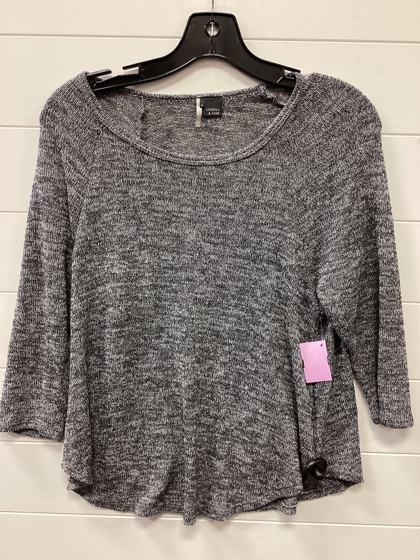 Top Ls By Sparkle And Fade In Grey, Size:S