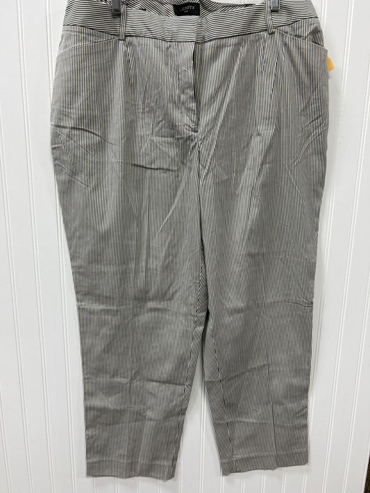 Pants Dress By Talbots In Grey & White, Size:16
