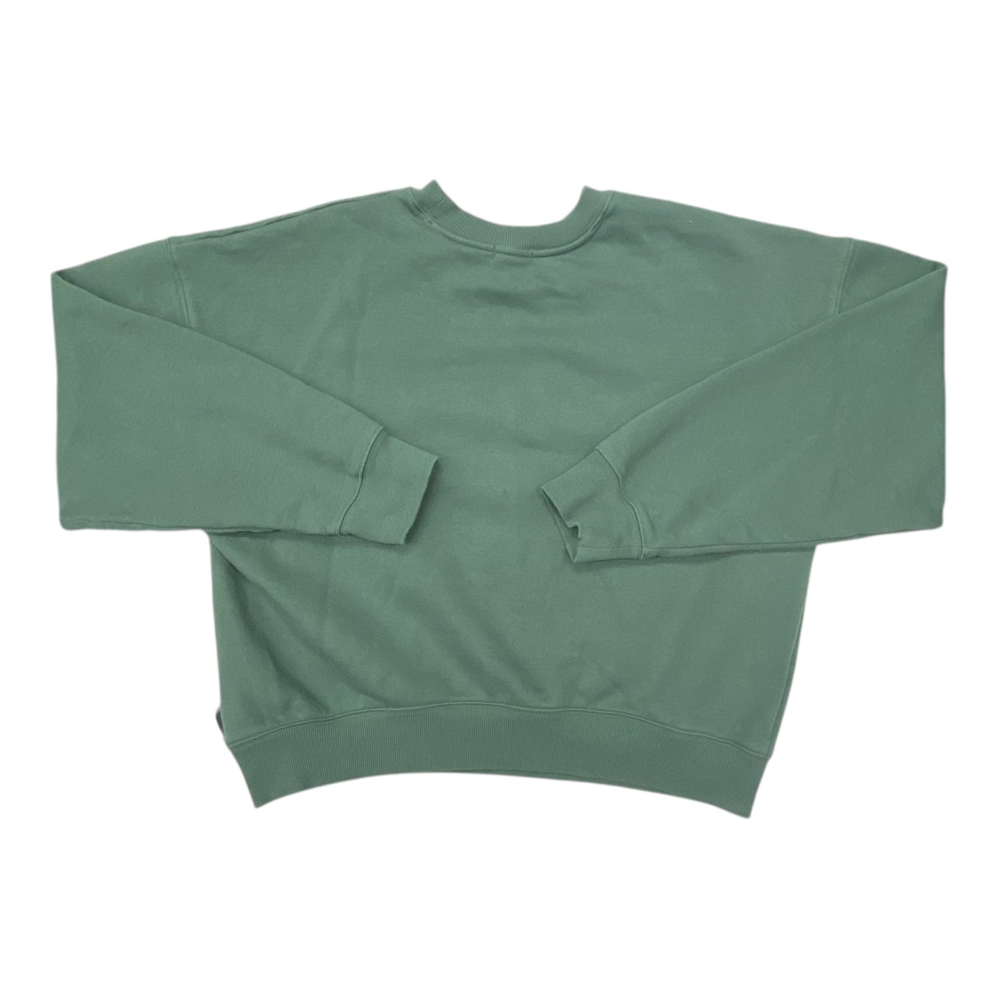 Sweatshirt Crewneck By Good American In Cream & Green, Size:L