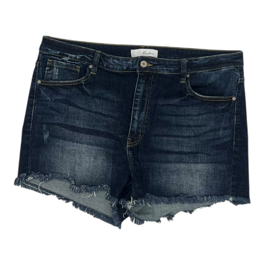 Shorts By Kancan In Blue Denim, Size:2X