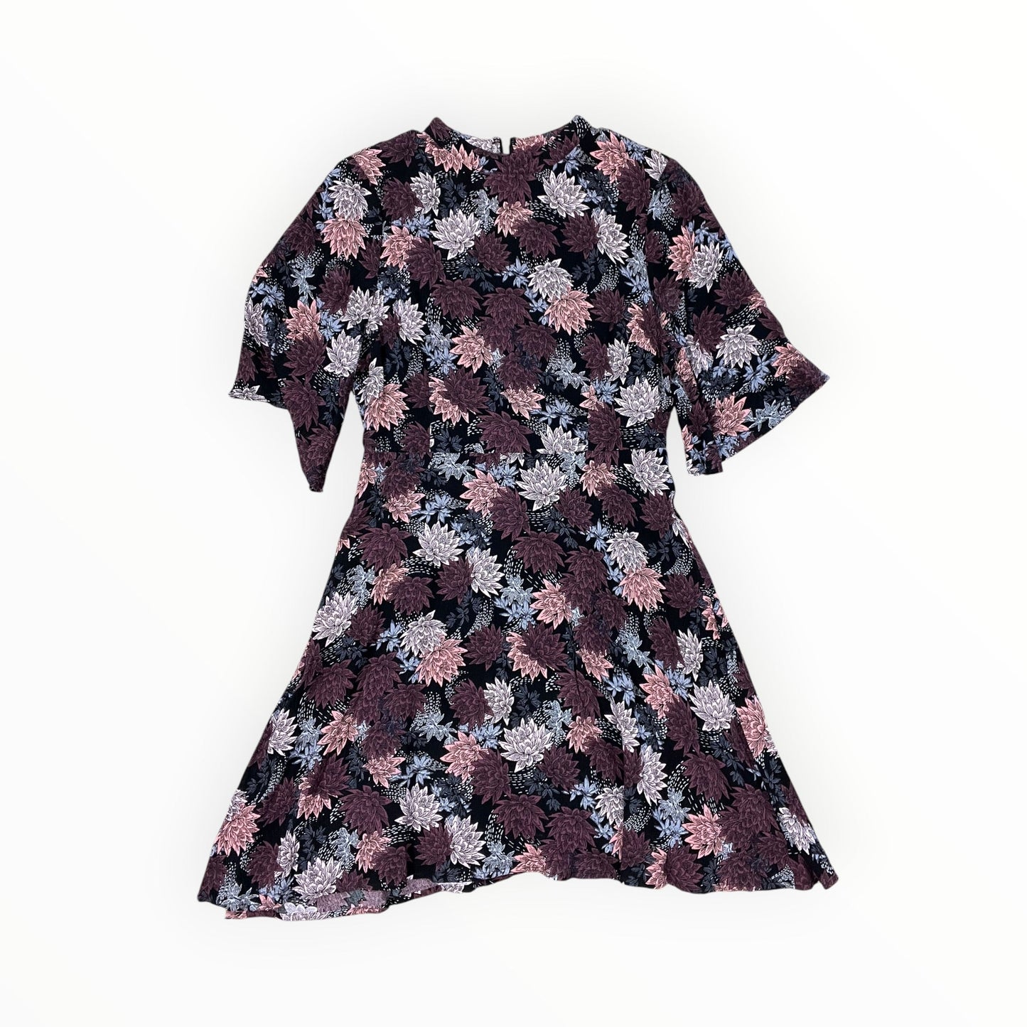 Dress Casual Midi By Paper Crane In Black & Pink, Size:S