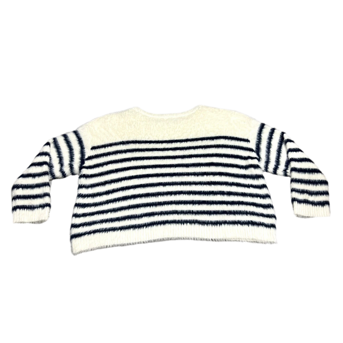 Sweater By La Ligne In Blue & Cream, Size: 3x