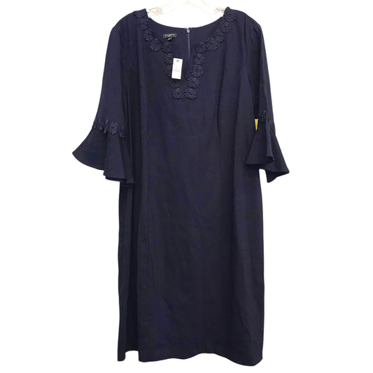 Dress Work By Talbots In Navy, Size:Xl