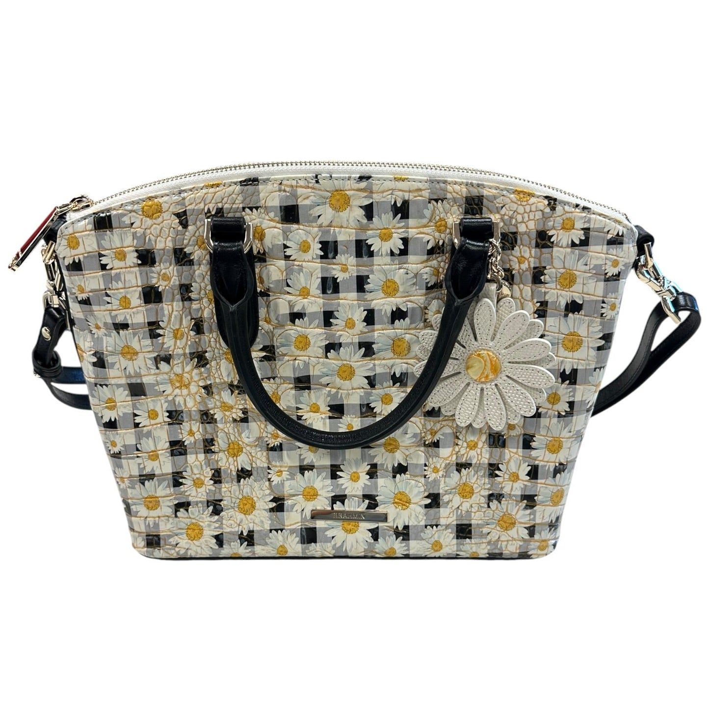 Handbag Designer By Brahmin In Floral Print, Size:Large