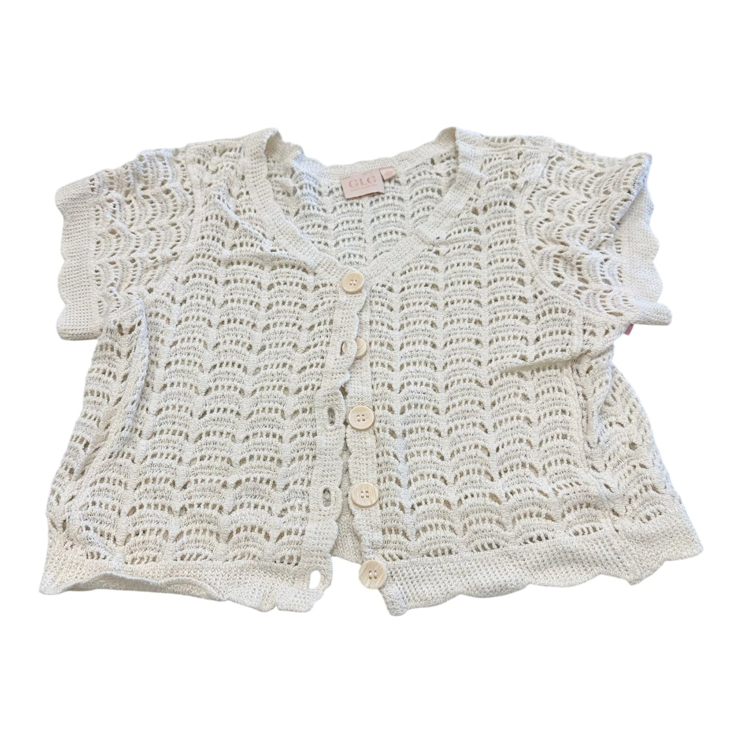 Cardigan By Clothes Mentor In Ivory, Size:M