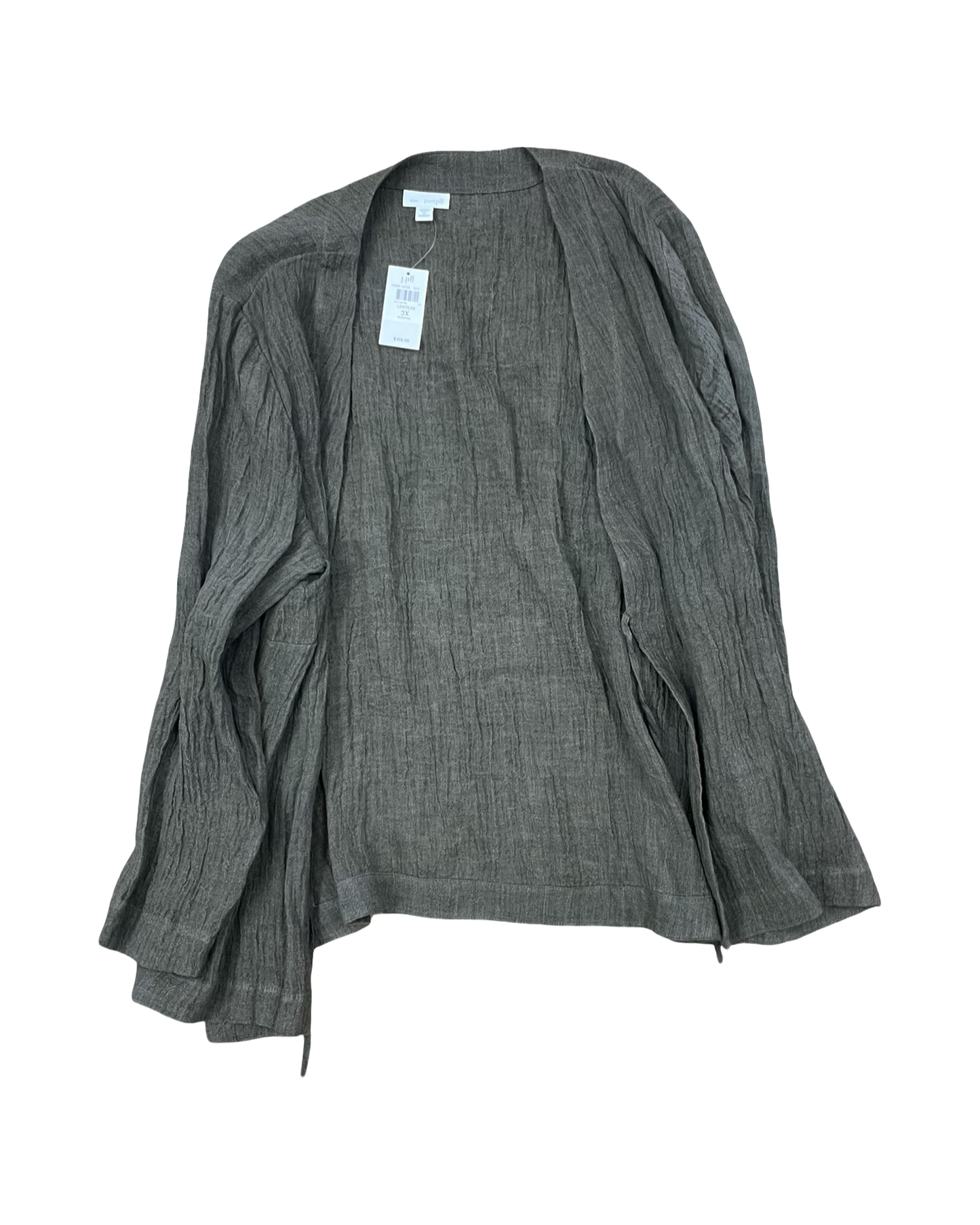 Cardigan By Pure Jill In Green, Size:3X