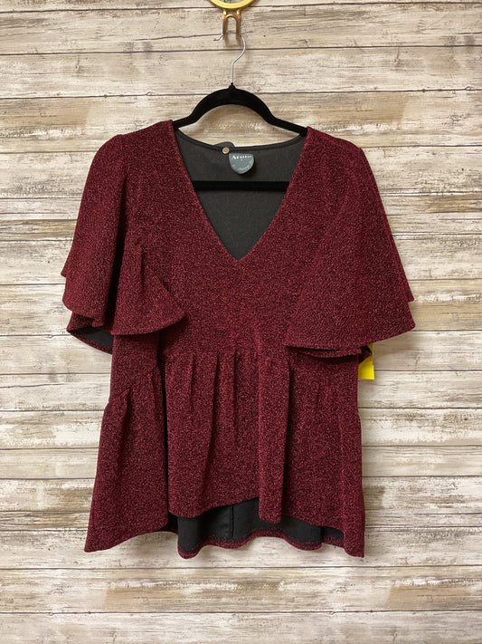 Top Ss By Arula In Red, Size:1X