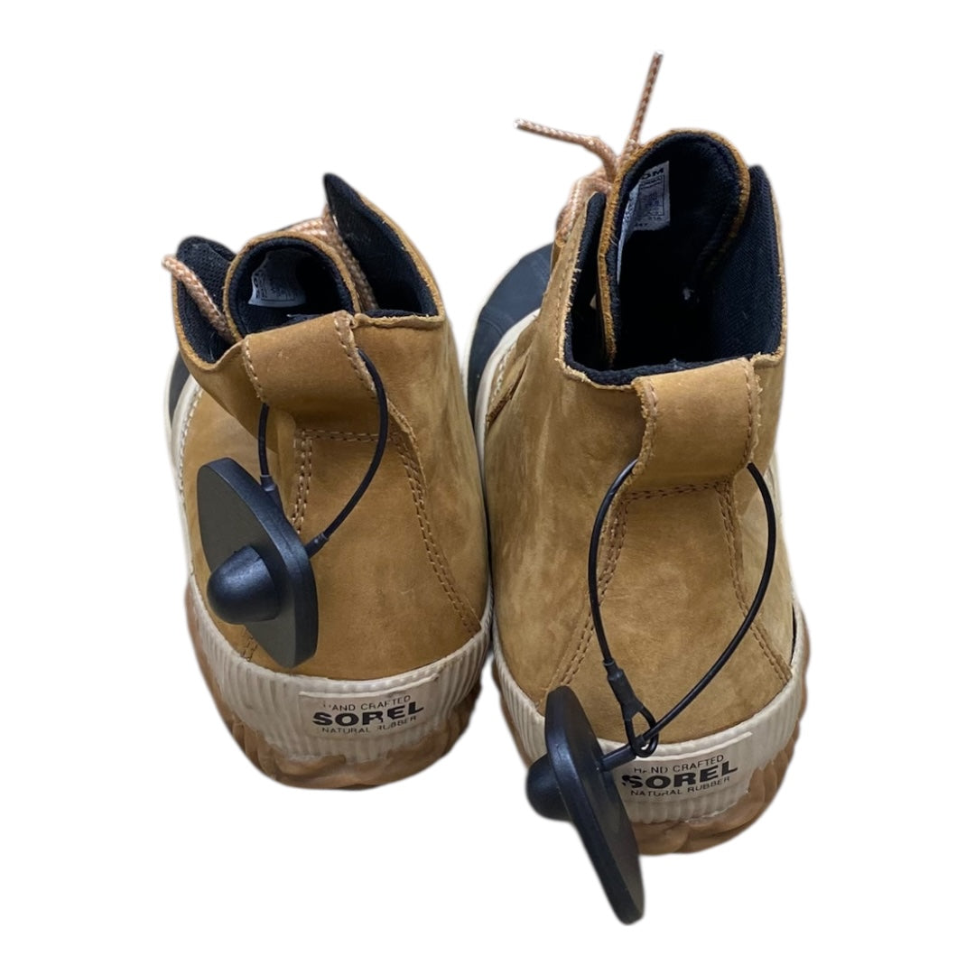 Boots Designer By Sorel In Black & Brown, Size:9.5