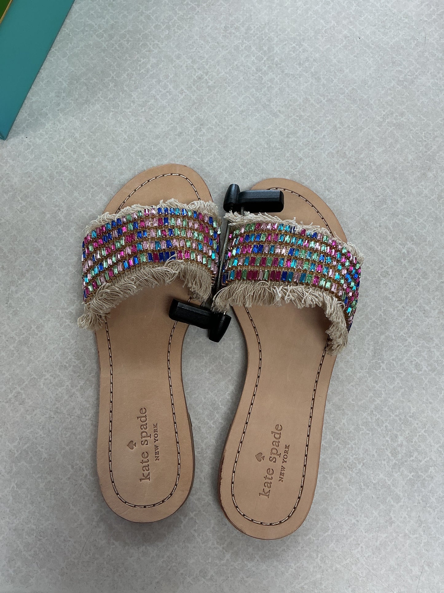 Sandals Designer By Kate Spade In Multi, Size:8