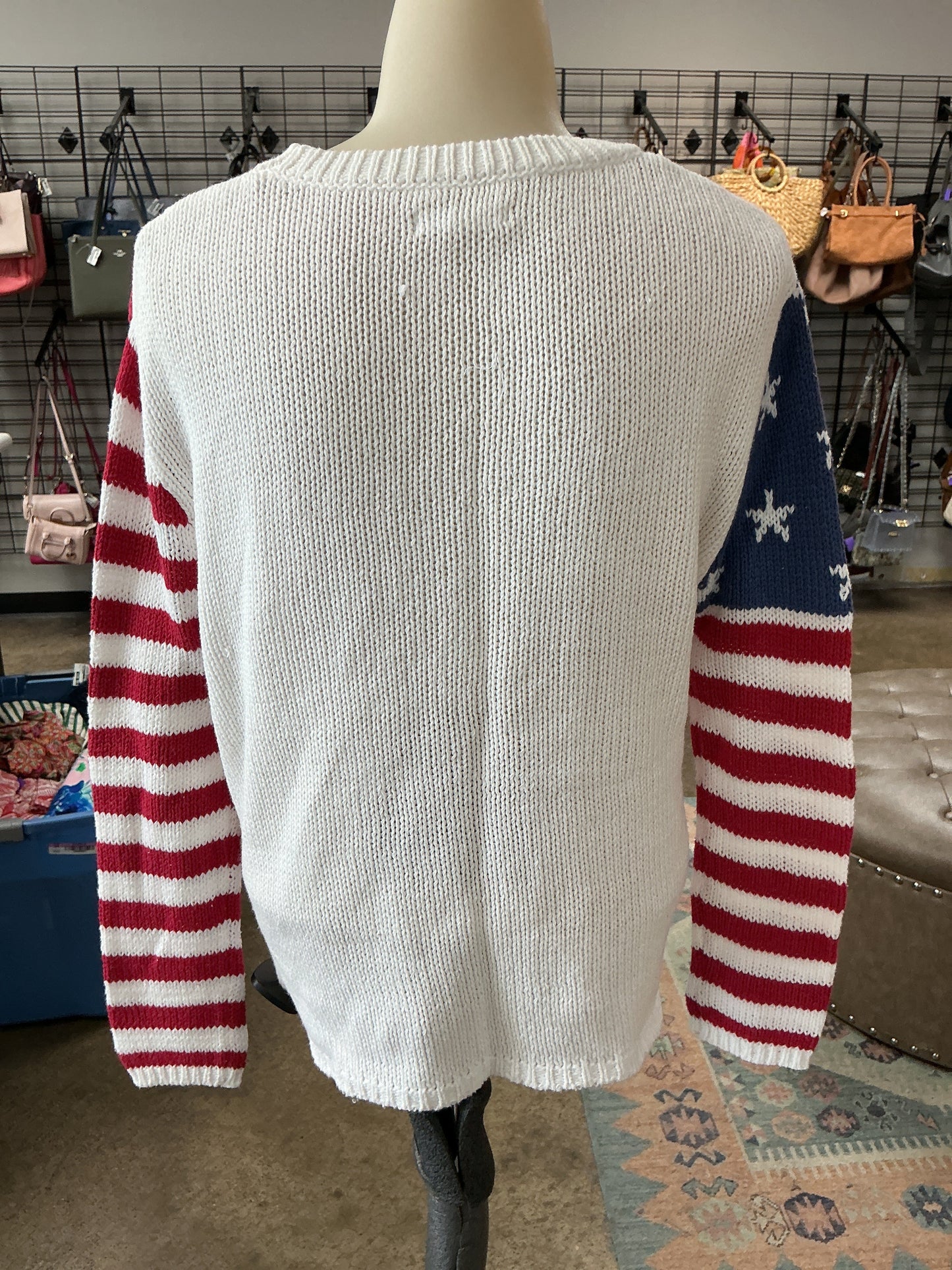 Sweater By Grayson Threads In Blue & Red & White, Size:Xs