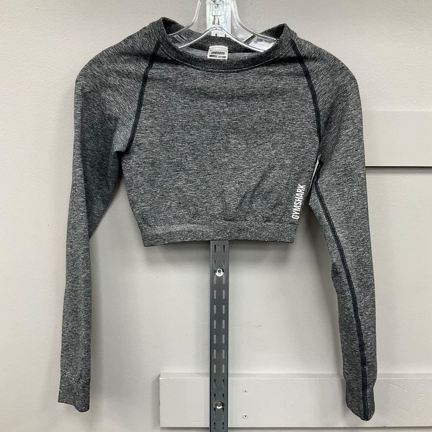 ATHLETIC TOP LS CREWNECK by GYM SHARK In GREY, Size: S