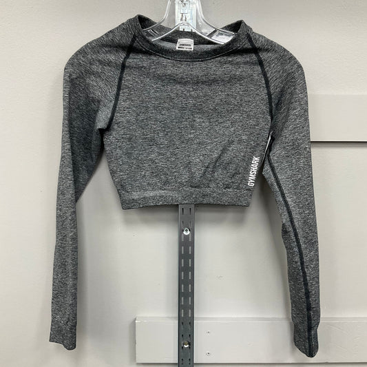 ATHLETIC TOP LS CREWNECK by GYM SHARK In GREY, Size: S