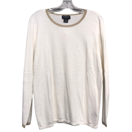 Top Ls By Liz Claiborne In Cream, Size:M
