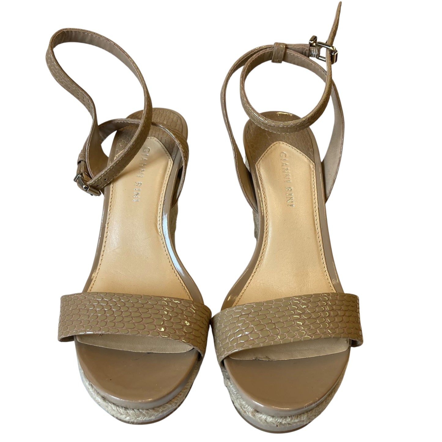 Shoes Heels Wedge By Gianni Bini In Tan, Size:9