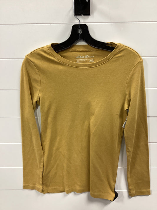 Top Ls Basic By Eddie Bauer In Yellow, Size:Mp