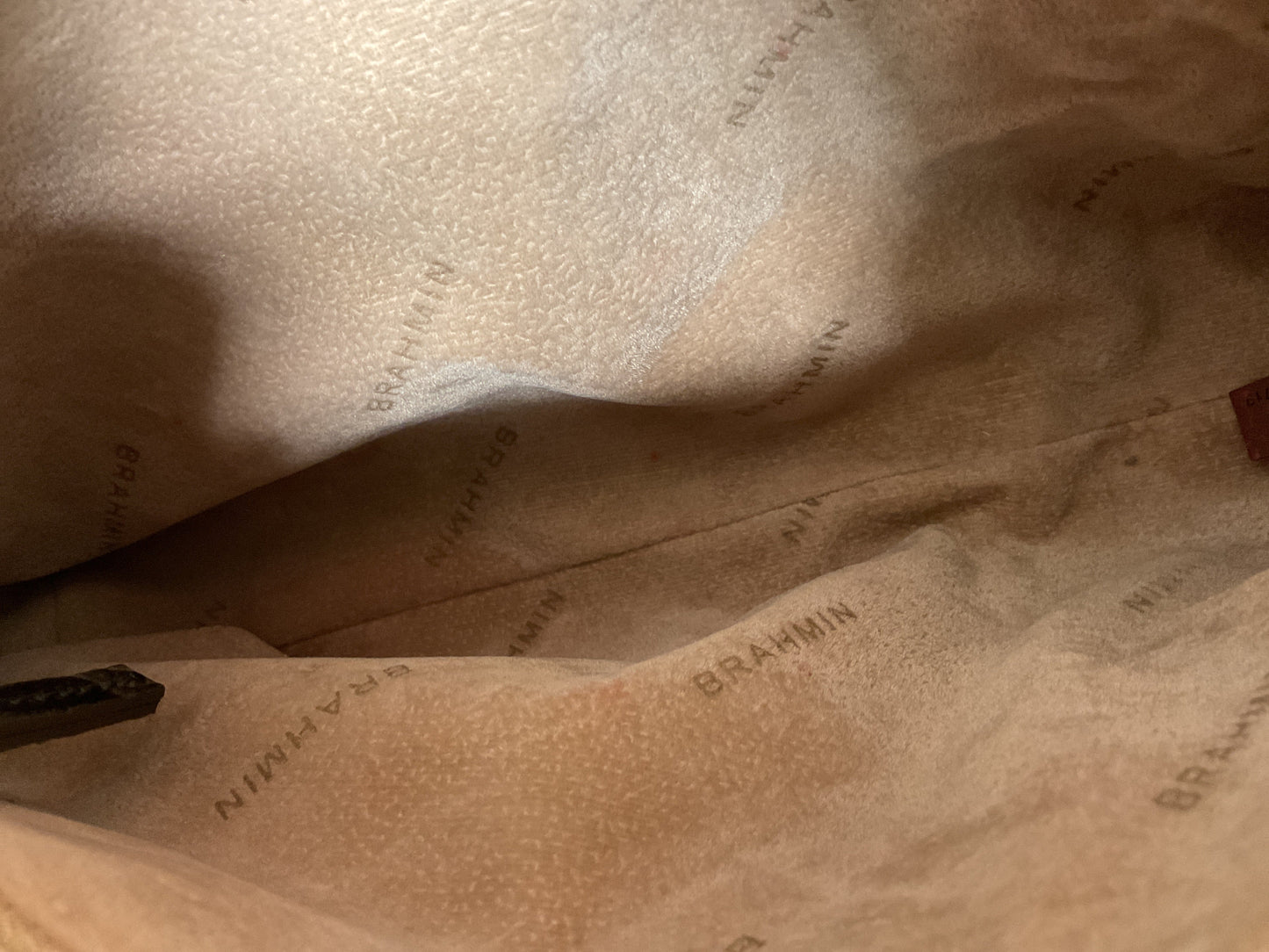 Handbag Designer By Brahmin In Green, Size:Small