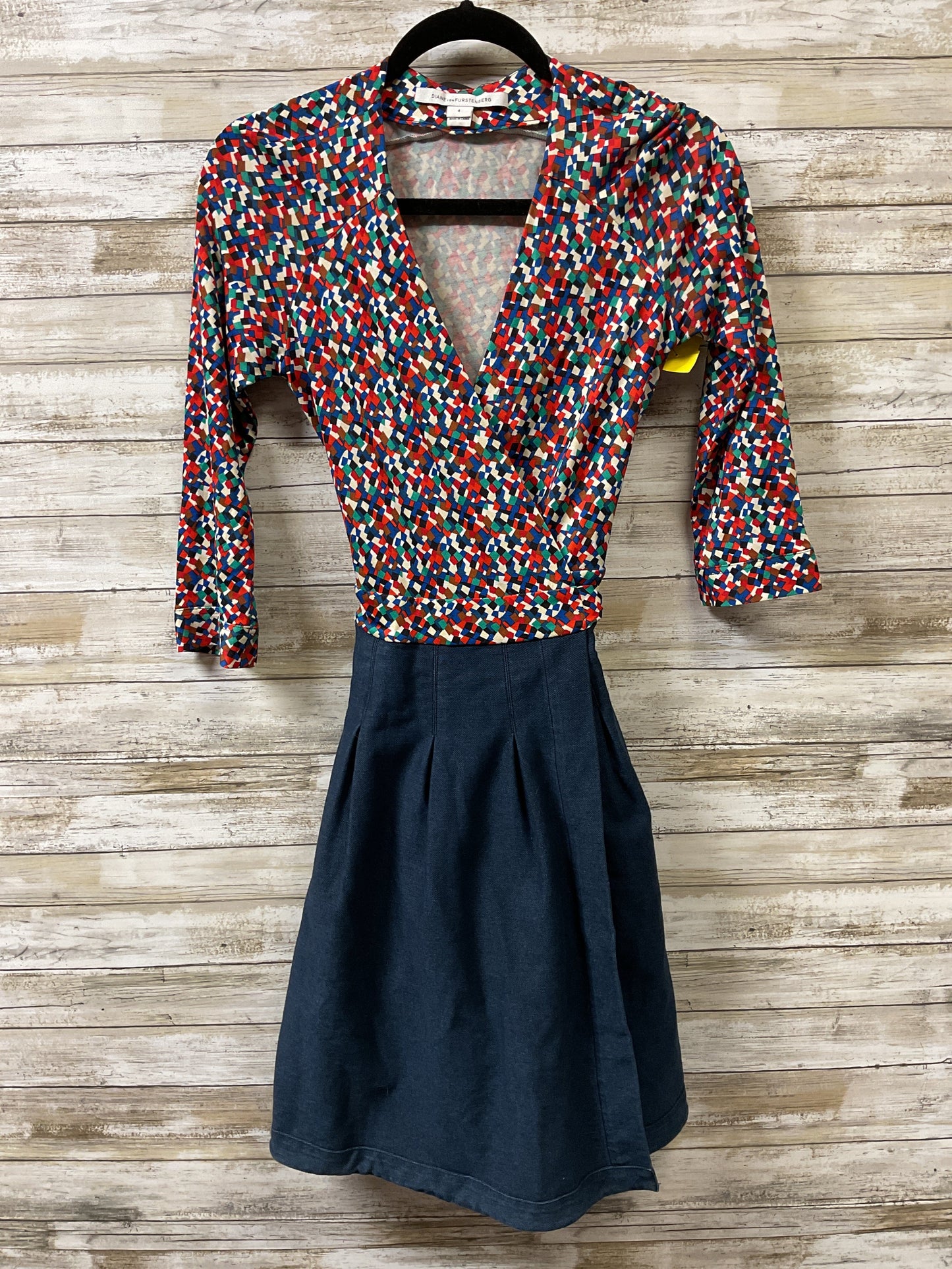 Dress Designer By Diane Von Furstenberg In Multi, Size:4