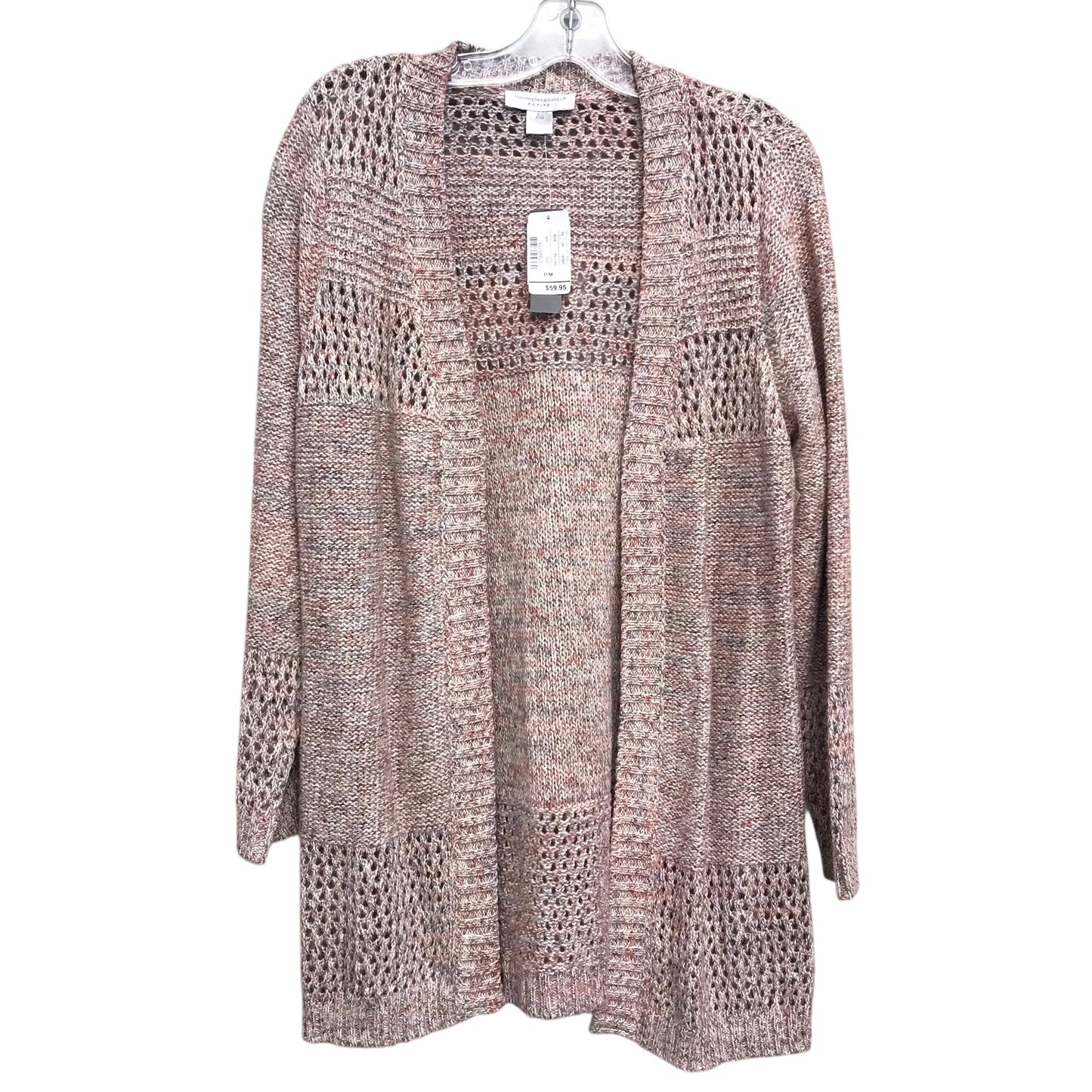 Sweater Cardigan By Christopher And Banks In Pink, Size:Mp