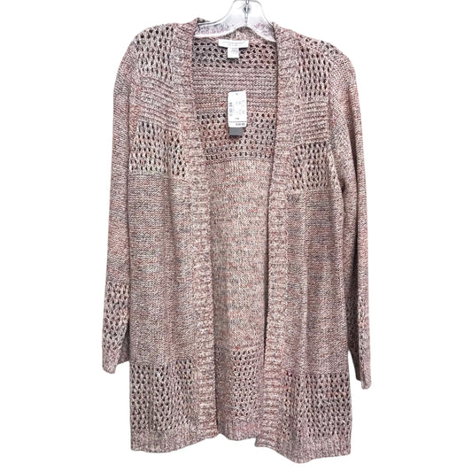 Sweater Cardigan By Christopher And Banks In Pink, Size:Mp