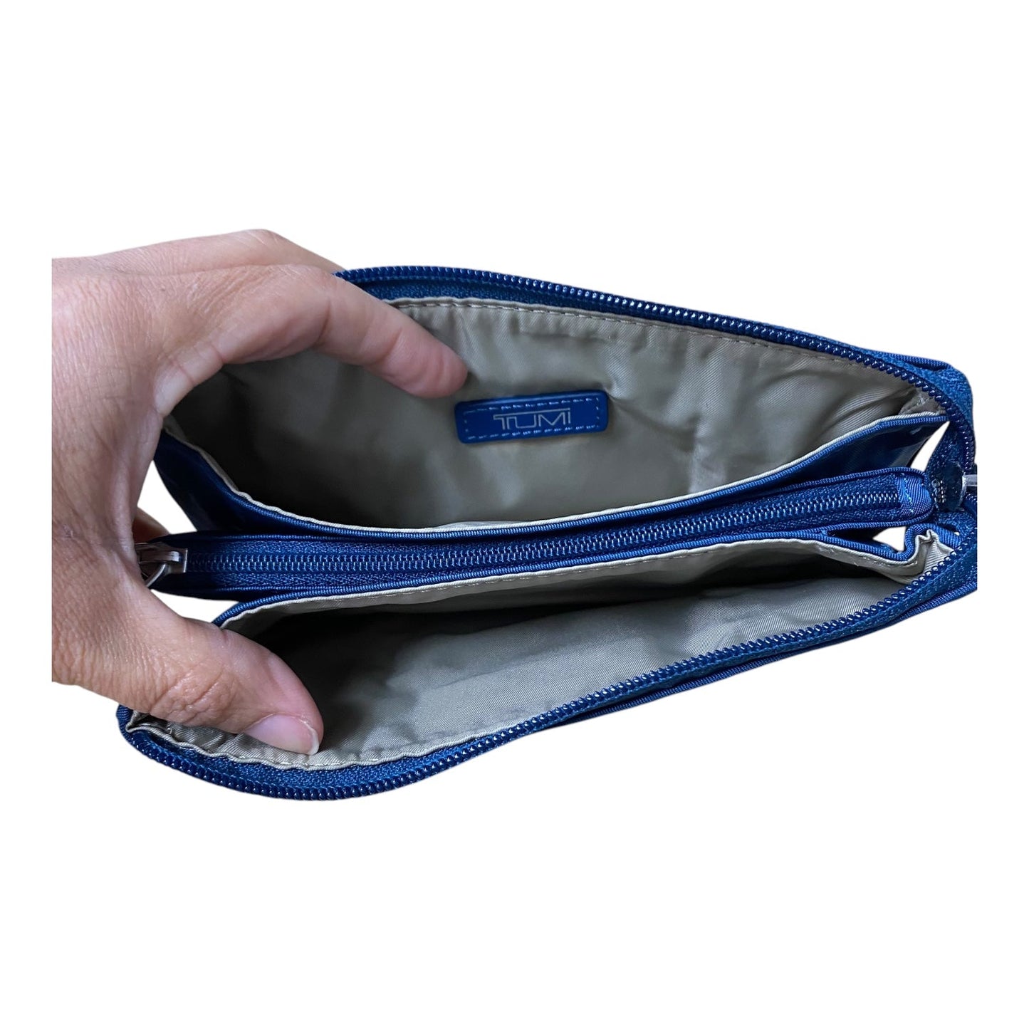 Wristlet Designer By Tumi In Blue, Size:Small
