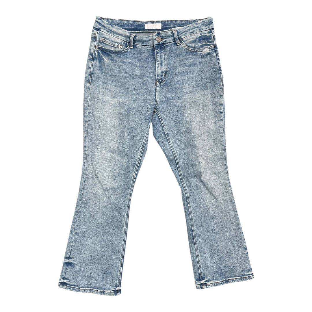 Jeans Flared By Vervet In Blue Denim, Size:14