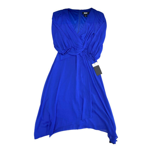 Dress Casual Maxi By Dkny In Blue, Size:2