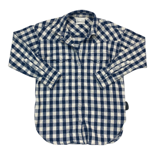 Top Ls By J. Crew In Plaid Pattern, Size:0