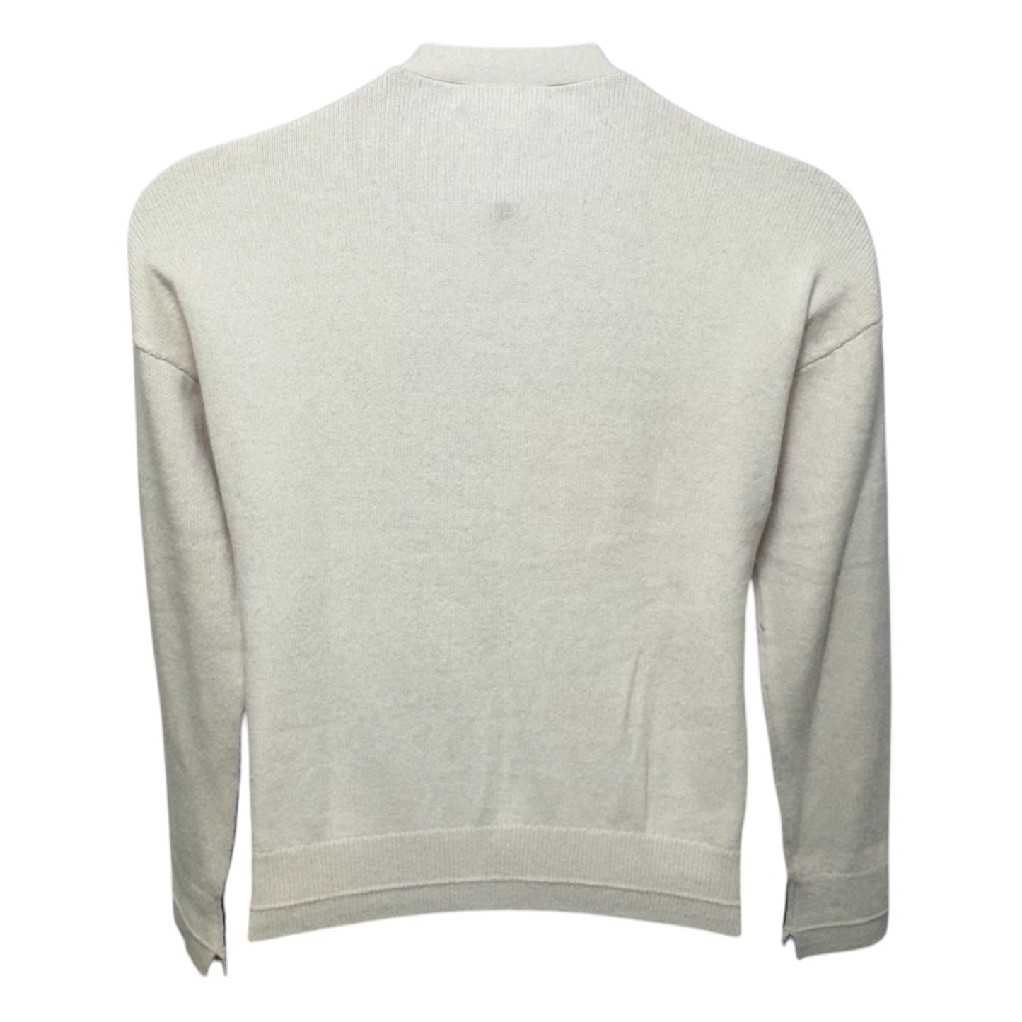 Organic Cotton & Recycled Cashmere Cardigan By Maria McManus In Black & Tan, Size: M