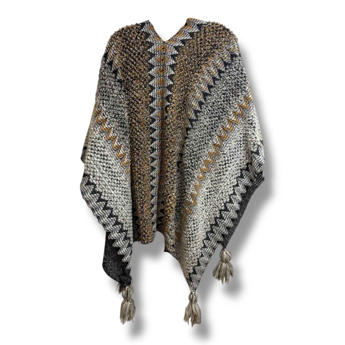 Poncho By Adrienne Vittadini In Multi-colored, Size: Osfm