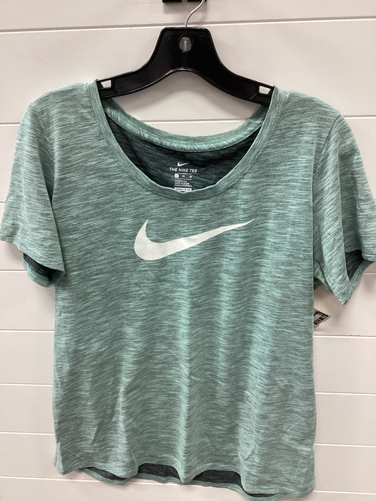 Athletic Top Ss By Nike Apparel In Green, Size:Xl