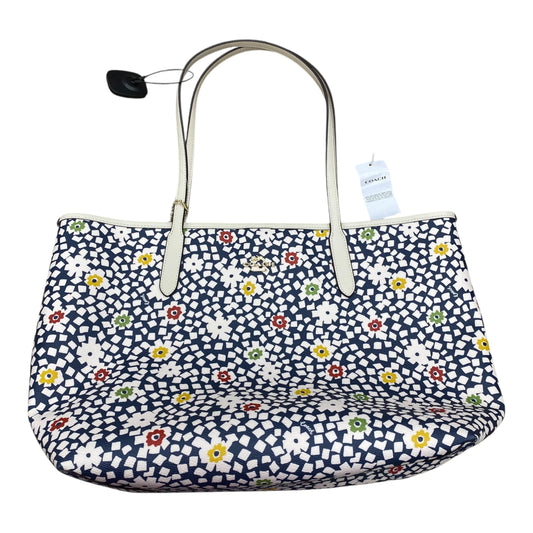 Handbag Designer By Coach In Floral Print, Size:Large