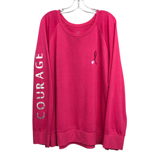 Top Ls By Livi Active In Pink, Size:3X