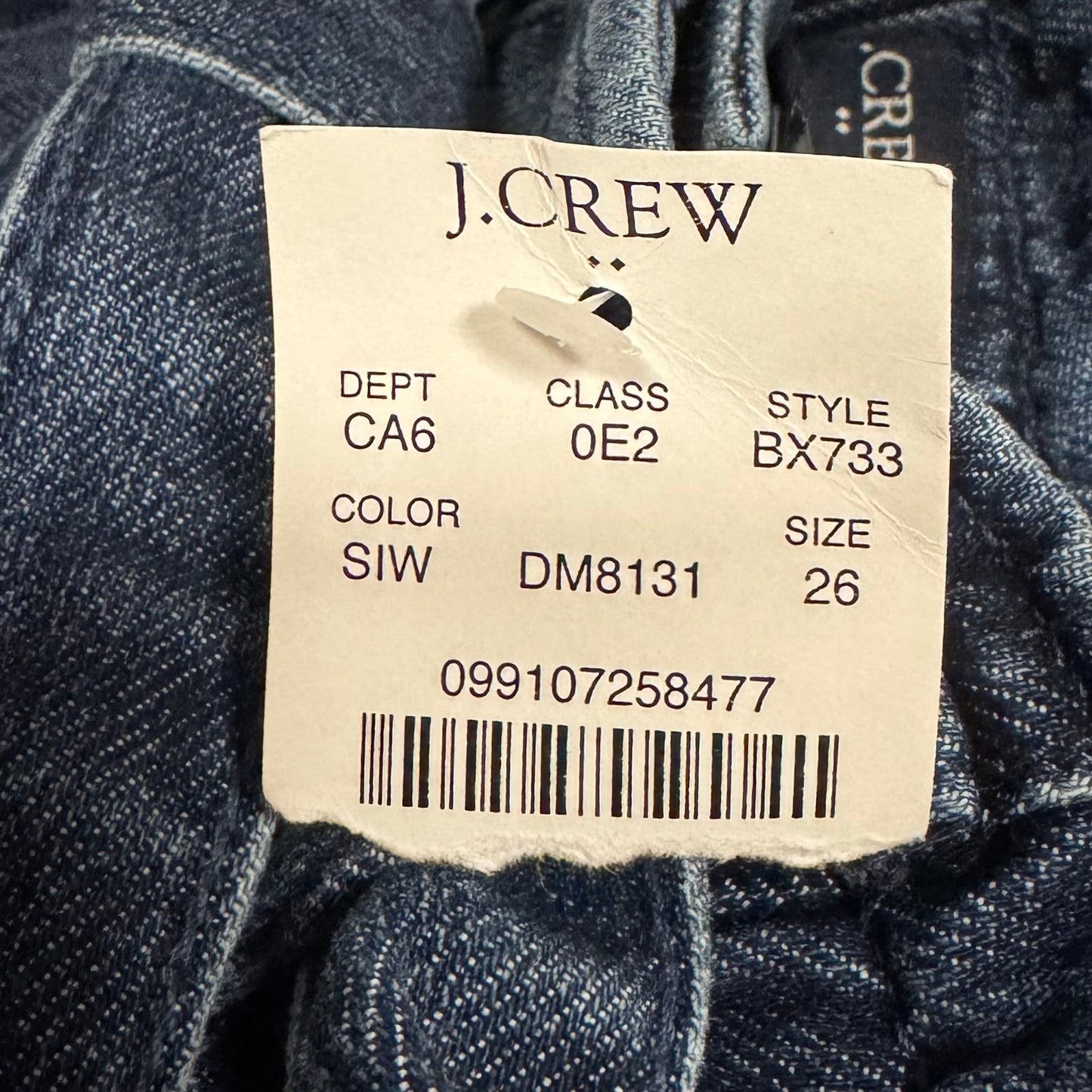 Shorts By J. Crew In Blue Denim, Size: 2/26