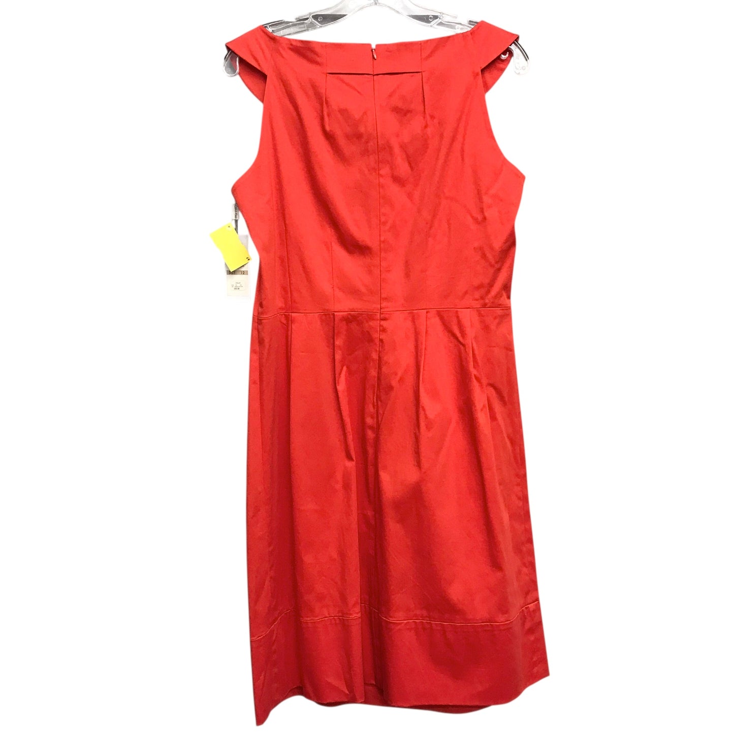 Dress Party Midi By Calvin Klein In Red, Size:L