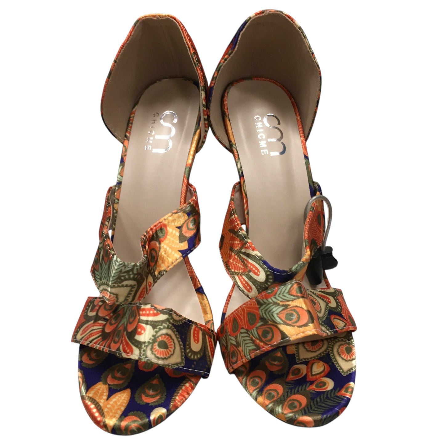 Sandals Heels Stiletto By Cn Chicme In Orange, Size:10.5