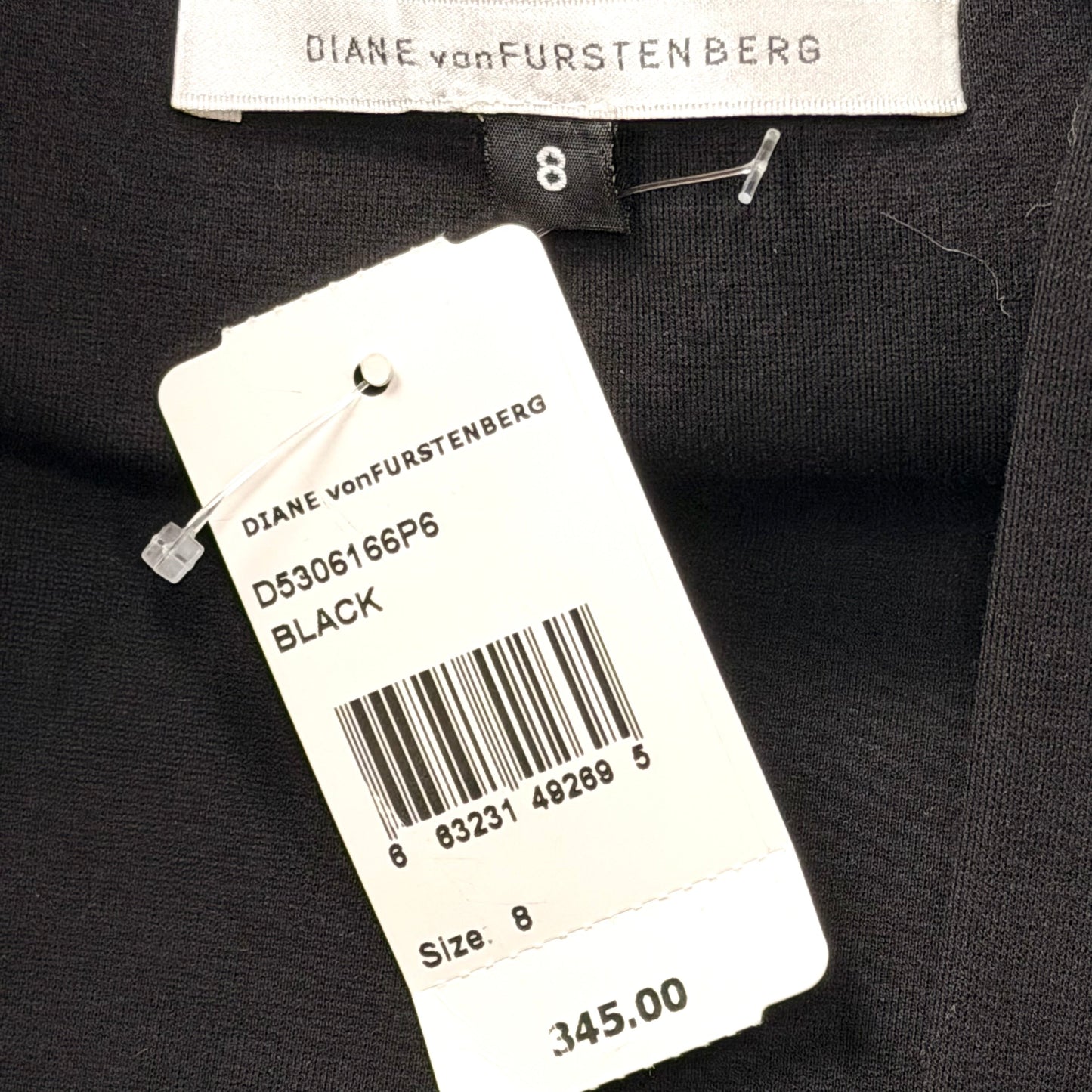 Dress Designer By Diane Von Furstenberg In Black, Size: 8