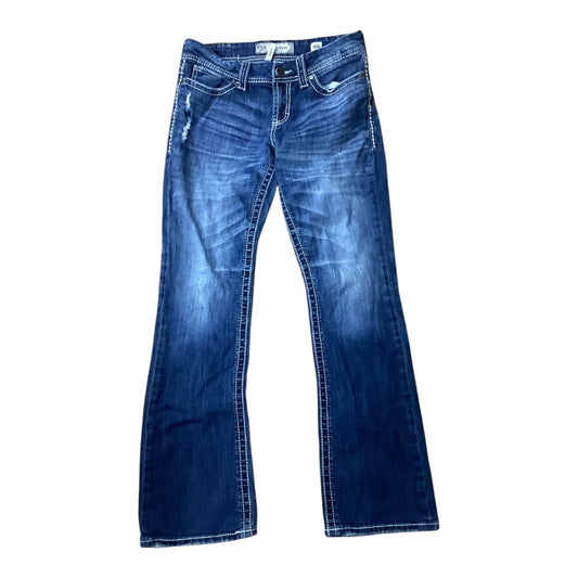 Jeans Boot Cut By Bke In Blue Denim, Size:8