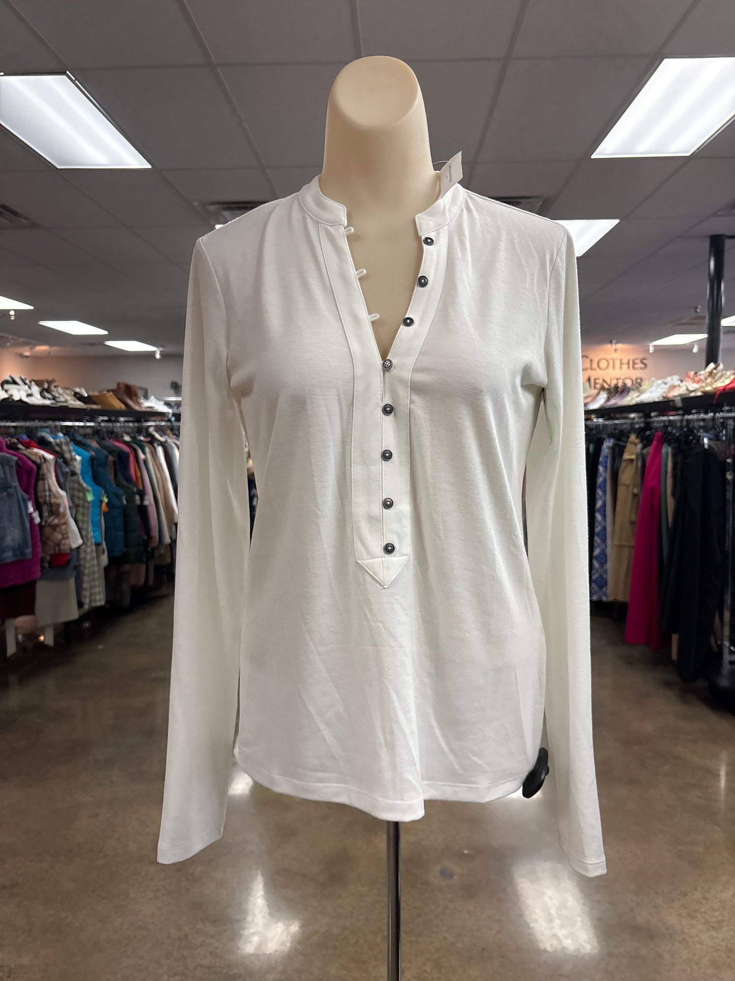 Top Ls By Banana Republic In White, Size:S