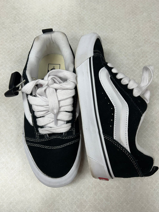 Shoes Sneakers By Vans In Black & White, Size:8.5