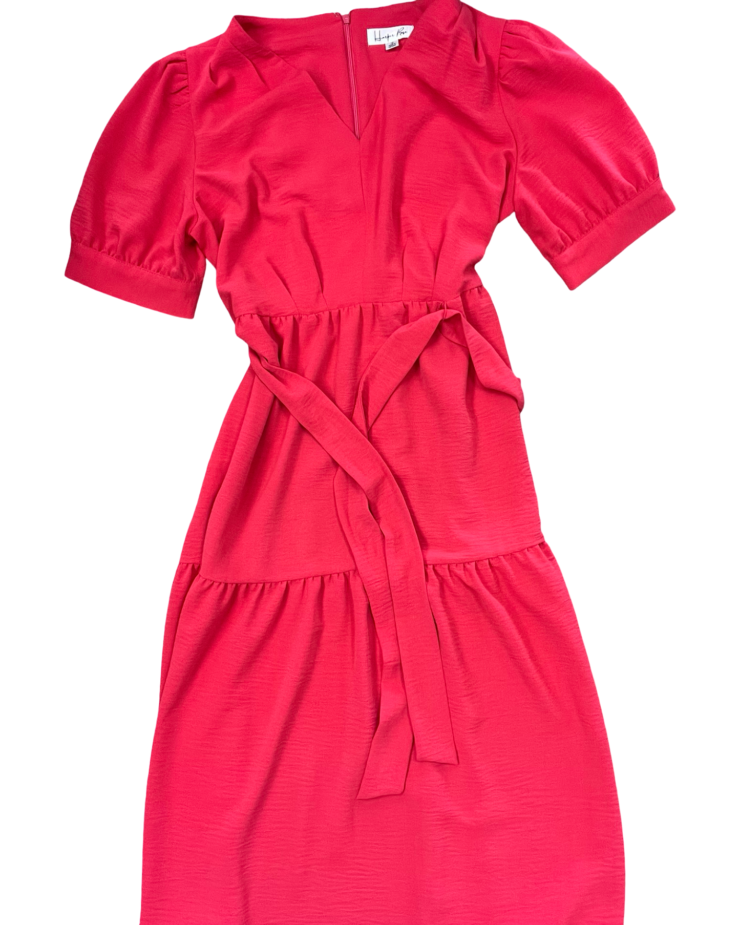 Dress Casual Midi By Clothes Mentor In Coral, Size:L