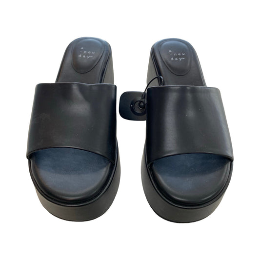 Sandals Heels Block By A New Day In Black, Size:6
