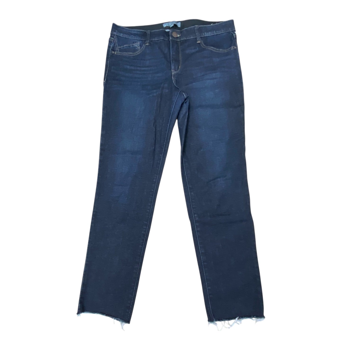 Jeans Cropped By Wit & Wisdom In Blue Denim, Size:12