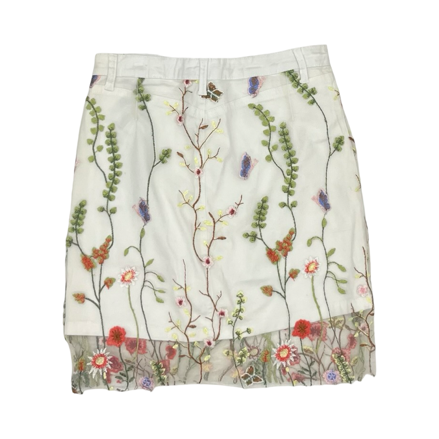Skirt Mini & Short By Clothes Mentor In White, Size:6